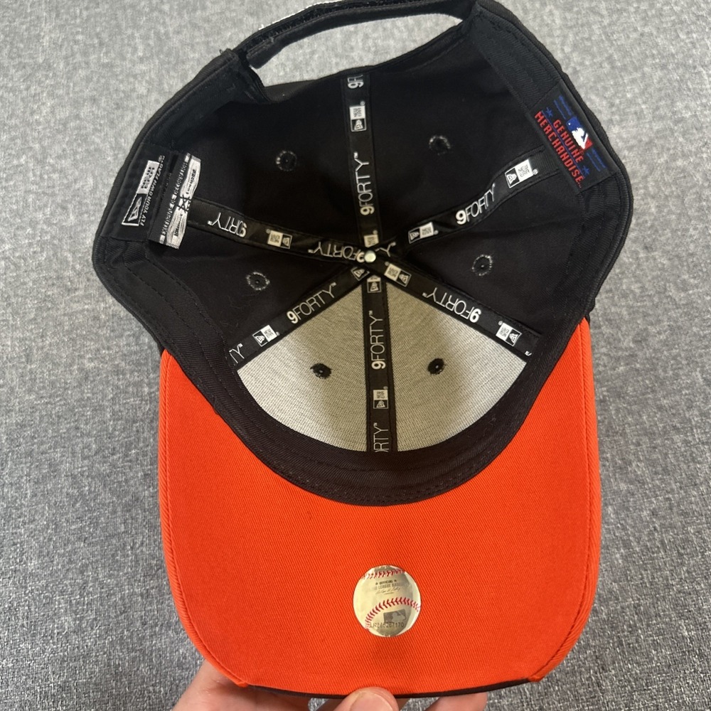 New Era San Francisco Giants 9FORTY Adjustable Hat MLB Baseball Cap Black - Picture 5 of 7